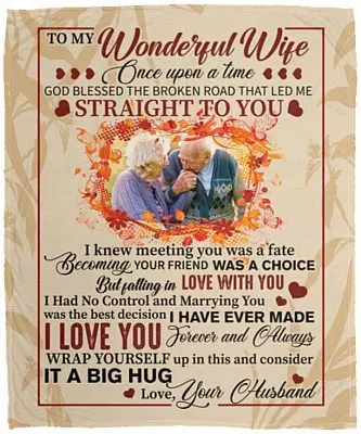 Personalized Custom Photo Blanket, White, Cozy Plush Fleece Blanket - 50x60