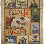 Book Lover Fleece Mink Blanket, White, Cozy Plush Fleece Blanket - 50x60 Book Lover Fleece Mink Blanket, White, Cozy Plush Fleece Blanket - 50x60