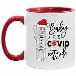Baby Accent Mug, White/Red, 11 oz. Accent Mug