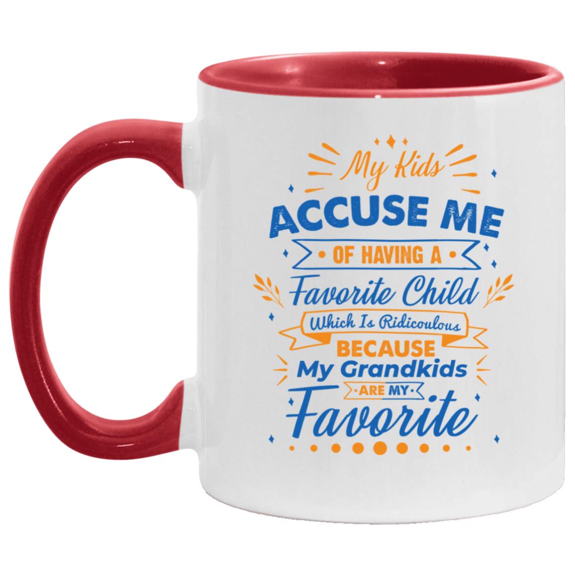 My Kids Accuse Me of Having a Mug, White/Red, 11 oz. Accent Mug