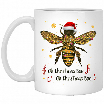 Bee 1 Mug, White, 11 oz. White Mug