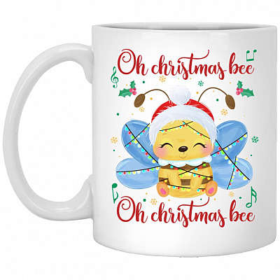 Bee 2 Mug, White, 11 oz. White Mug