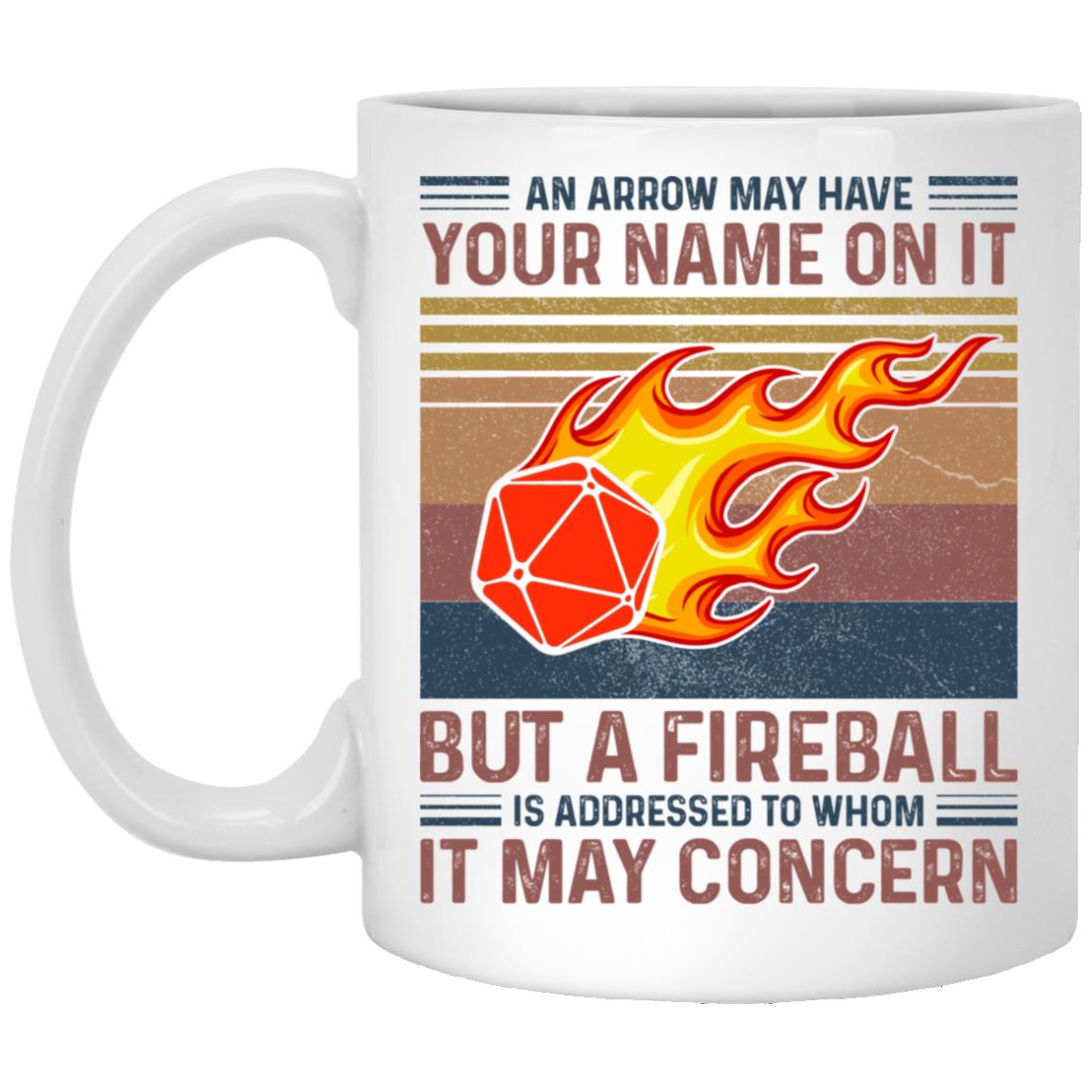 Boardgame an Arrow, White, 11 oz. White Mug