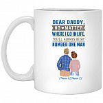 Personalized Daddy Mug, White, 11 oz. White Mug