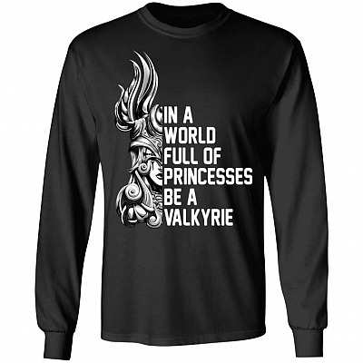 In A World Full Of Princesses, Black, Long Sleeve