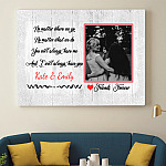 Custom Photo Friend Forever No Matter Where We Go Gallery Wrapped Framed Canvas Prints - Unframed Poster