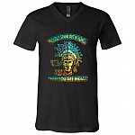 Proudly Native American, Black, V-Neck T-Shirt Proudly Native American, Black, V-Neck T-Shirt