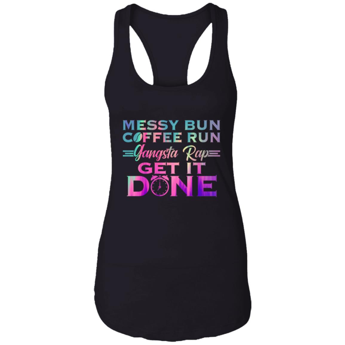 Bun Tank Top, Black, Ladies Racerback Tank