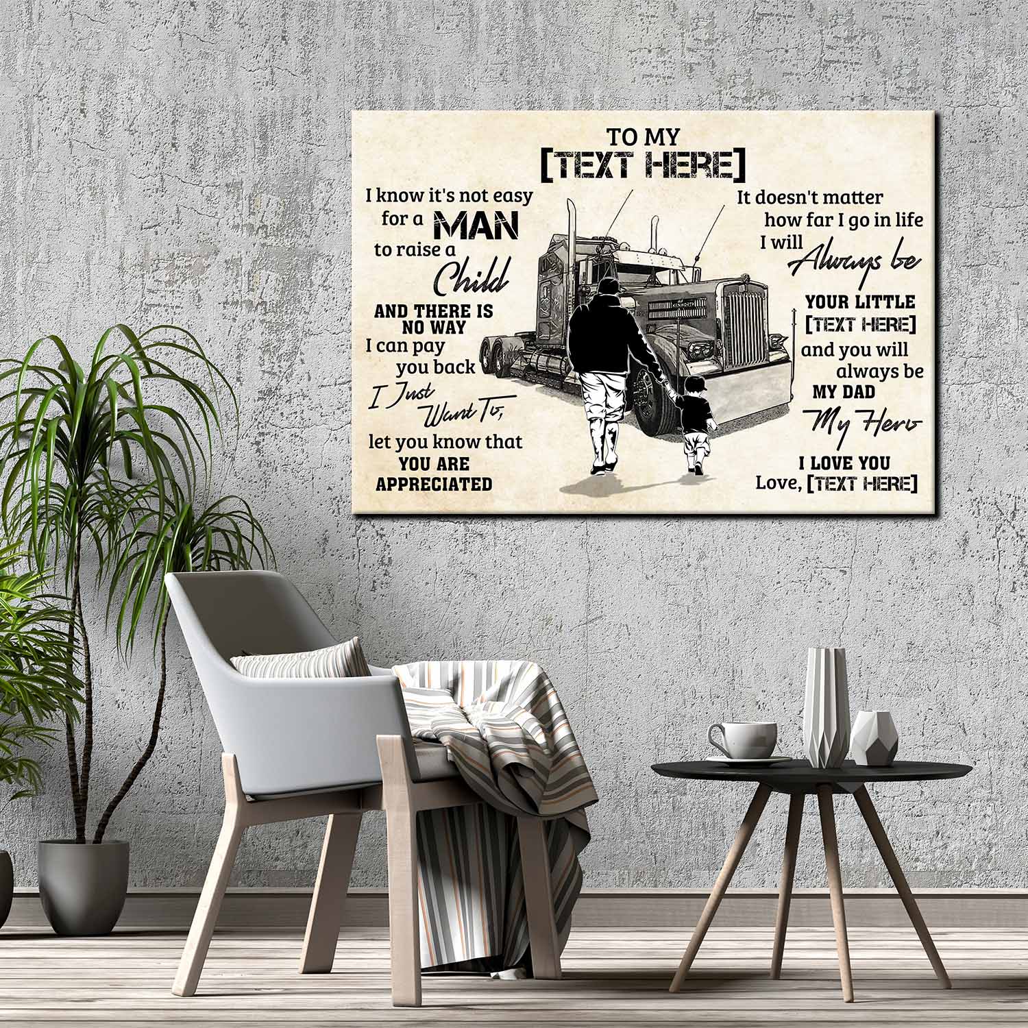 3KT. To My Dad Son Trucker-MK