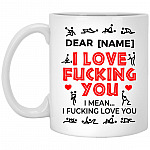 Personalized Love Mug, White, 11 oz. White Mug