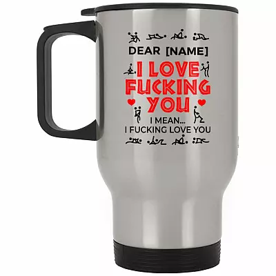 14 oz. Silver Travel Mug