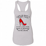 Life Tank, White, Ladies Racerback Tank