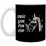 Shut Duh Fuh Cup Mug, Black, 11 oz. White Mug Shut Duh Fuh Cup Mug, Black, 11 oz. White Mug