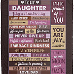 Dad To My Daughter Today Is A Brand, White, Cozy Plush Fleece Blanket - 50x60 Dad To My Daughter Today Is A Brand, White, Cozy Plush Fleece Blanket - 50x60