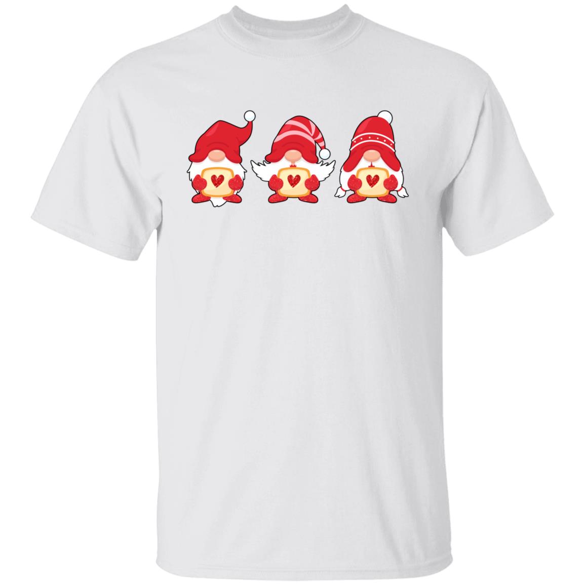 Gnomes Valentines TShirt, White, Unisex T-Shirt