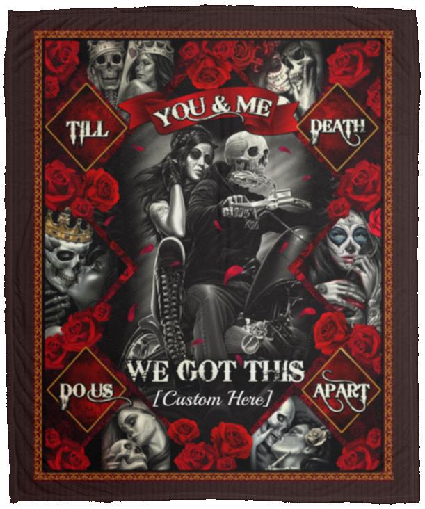 Personalized You And Me We Got This Motorcycle, White, Cozy Plush Fleece Blanket - 50x60 Personalized You And Me We Got This Motorcycle, White, Cozy Plush Fleece Blanket - 50x60