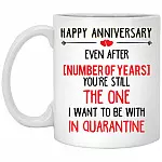 Personalized Anniversary Years, White, 11 oz. White Mug