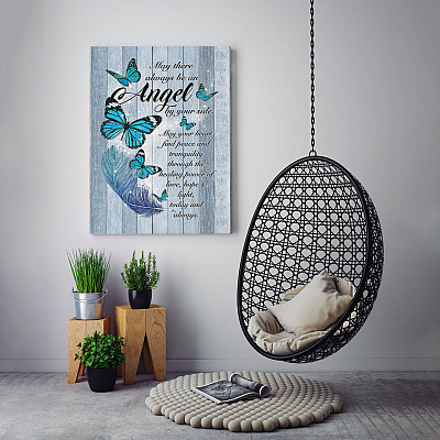 Alternative view of May There Always Be an Angel by Your Side Framed Canvas - Peace and Tranquility Unframed Poster
