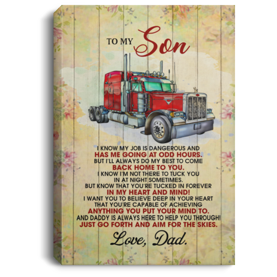 Portrait CANVAS - POSTER Template (OFFICIAL), White, 0.75'' Framed Canvas