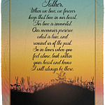 To My Father Fleece Mink Blanket, White, Cozy Plush Fleece Blanket - 50x60