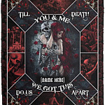 Personalized Skull Blanket, White, Cozy Plush Fleece Blanket - 50x60