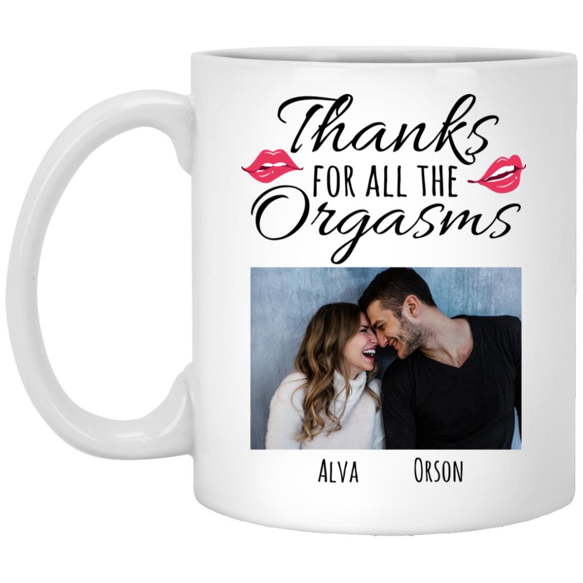 Personalized Custom Photo Thanks For Mug, White, 11 oz. White Mug