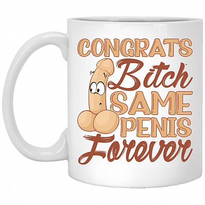 Same Penis Mug, White, 11 oz. White Mug