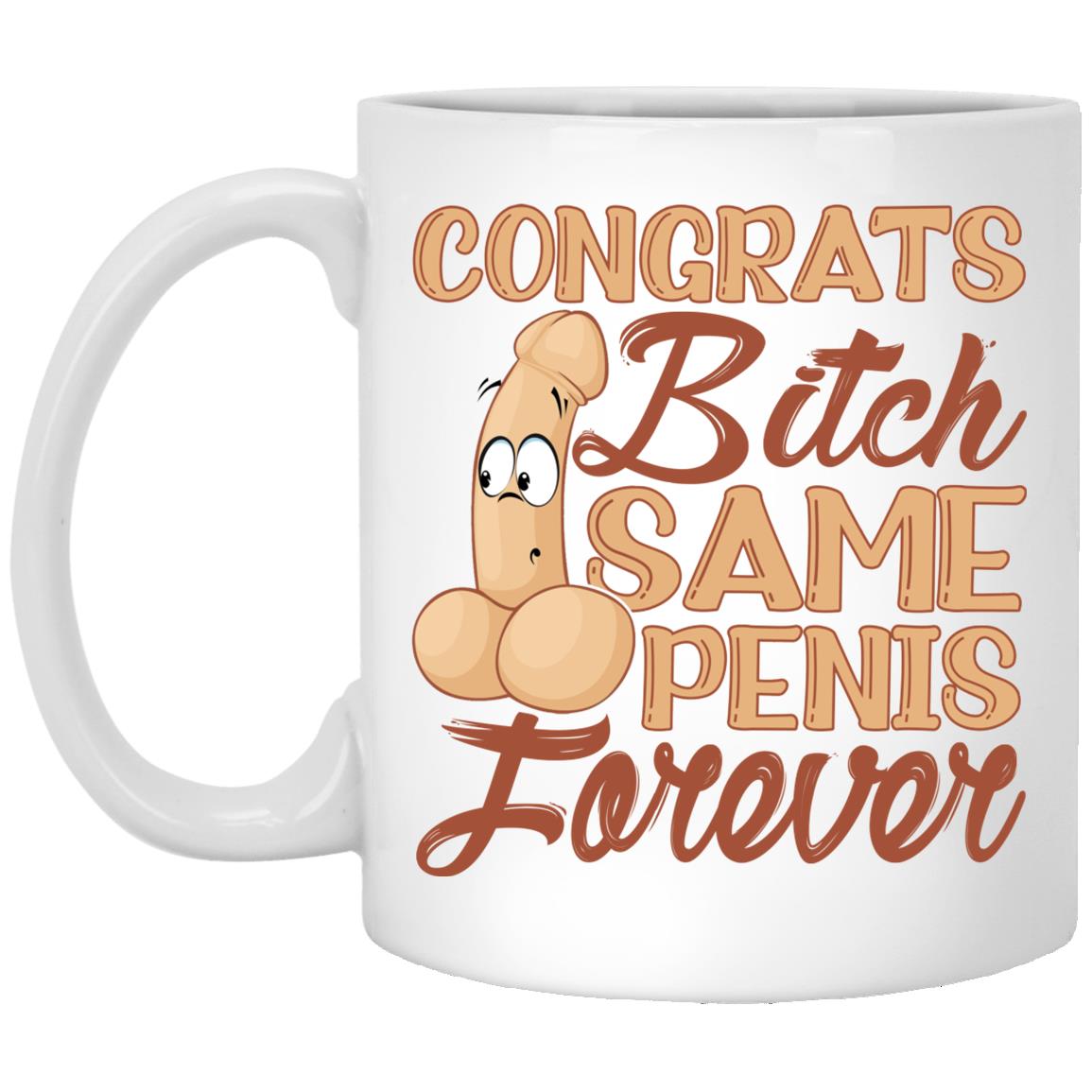 Same Penis Mug, White, 11 oz. White Mug