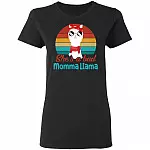 She's a Bad Momma Llama, Black, Ladies T-Shirt She's a Bad Momma Llama, Black, Ladies T-Shirt