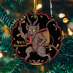 Merry Kam-pus Christmas Holiday Decorative Christmas Ornament - Holiday Flat Circle Ornament