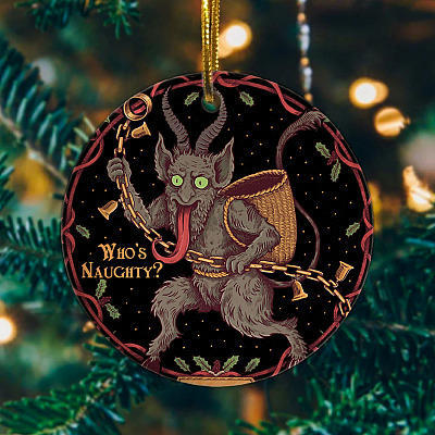 Merry Kam-pus Christmas Holiday Decorative Christmas Ornament - Holiday Flat Circle Ornament