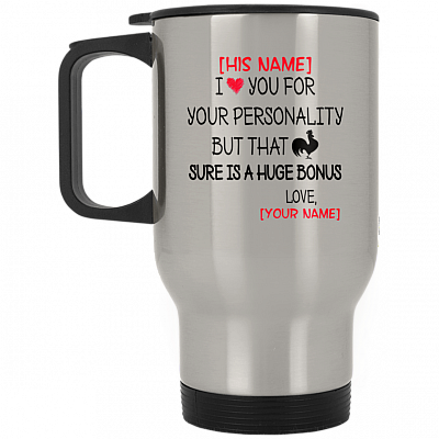 14 oz. Silver Travel Mug