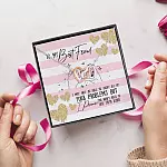 1Th. To My Best Friend(4) Interlocking Hearts Necklace 5