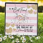 1Th. To My Best Friend(4) Interlocking Hearts Necklace 7