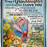 Personalized to My Granddaughter Blanket, White, Cozy Plush Fleece Blanket - 50x60 Personalized to My Granddaughter Blanket, White, Cozy Plush Fleece Blanket - 50x60