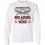 Grandpa's Girl I Used To Be Her Angel, White, Long Sleeve