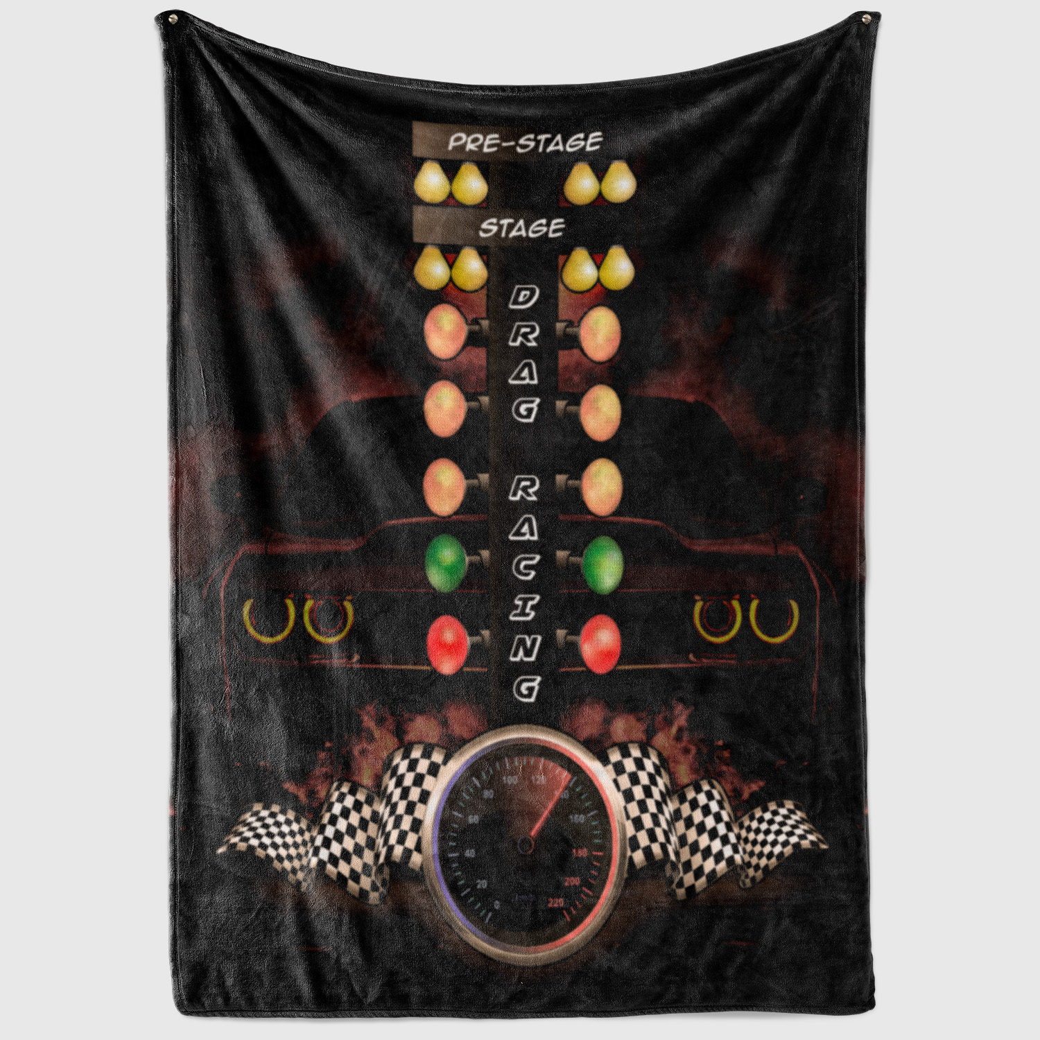 7VT. Pre-Stage Drag Racing blanket mockup2