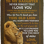 To My Daughter Never Forget That Blanket, White, Cozy Plush Fleece Blanket - 50x60 To My Daughter Never Forget That Blanket, White, Cozy Plush Fleece Blanket - 50x60