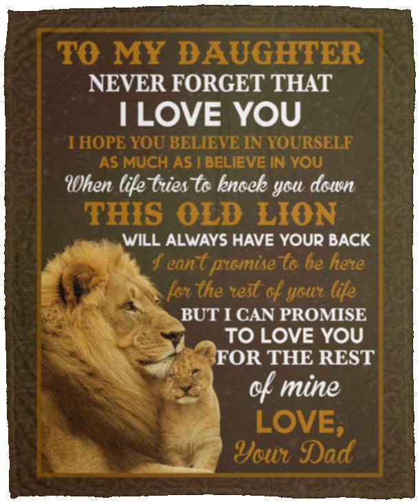 To My Daughter Never Forget That Blanket, White, Cozy Plush Fleece Blanket - 50x60 To My Daughter Never Forget That Blanket, White, Cozy Plush Fleece Blanket - 50x60