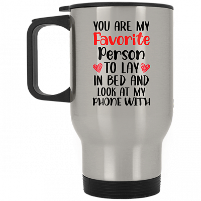 14 oz. Silver Travel Mug