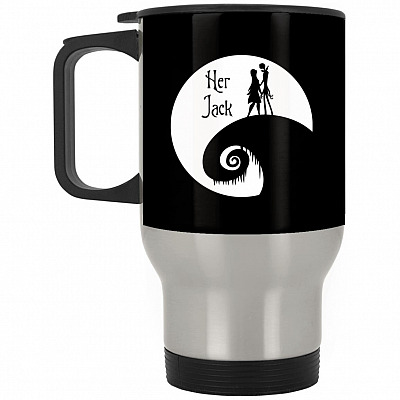 14 oz. Silver Travel Mug