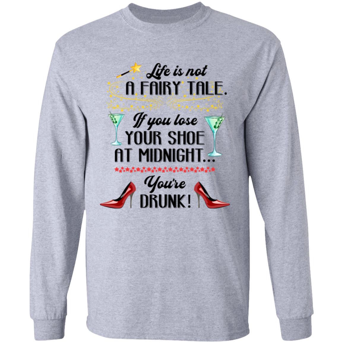 Drunk Hoodie, Sport Grey, Long Sleeve