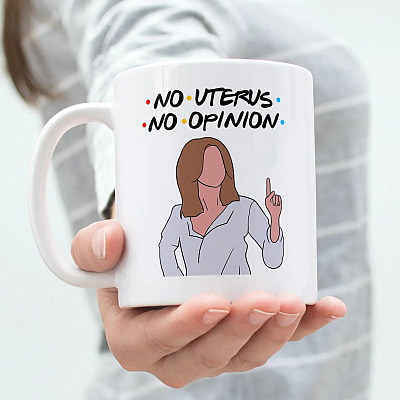 Alternative view of Friends Rachel No Uterus No Opinion Funny Ceramic Coffee Mug - Rachel Lover Gift Mug