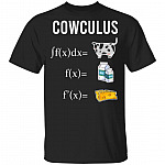 Cowculus T-Shirt - Funny Math Shirt, Black, Unisex T-Shirt