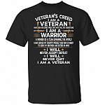 Veteran's Creed, Black, Unisex T-Shirt Veteran's Creed, Black, Unisex T-Shirt