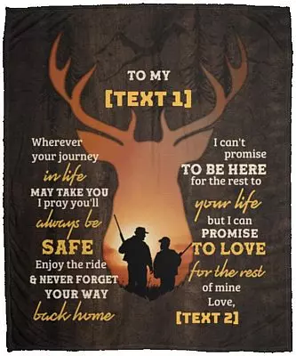 Personalized From Dad To My Son, White, Cozy Plush Fleece Blanket - 50x60