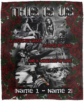 Personalized This Is Us A Little Bit, White, Cozy Plush Fleece Blanket - 50x60