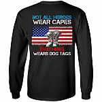 Personalized Not All Heroes Wear Capes, Black, Long Sleeve