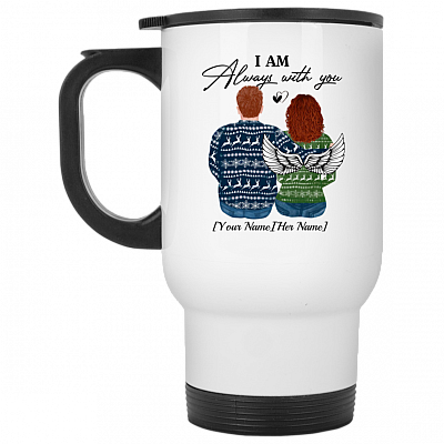 14 oz. White Travel Mug