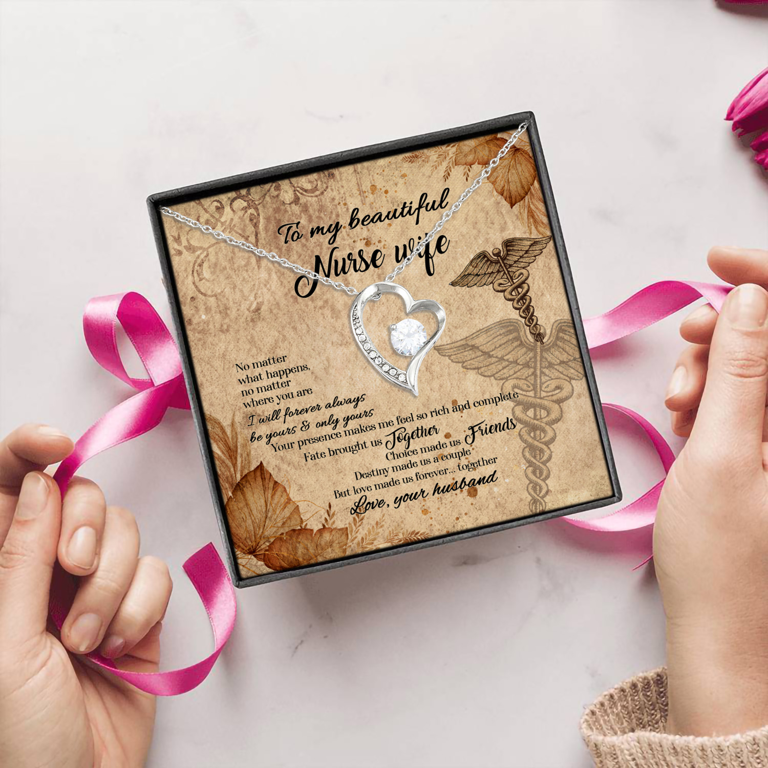 6Th. Nurse Wife(5) Forever Love Necklace (Silver) 5